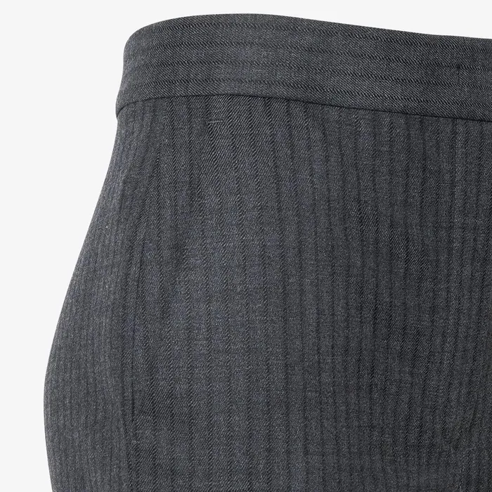 Fendi Coordinated Sets Pants Black Pinstriped Wool Pants 8211 Women