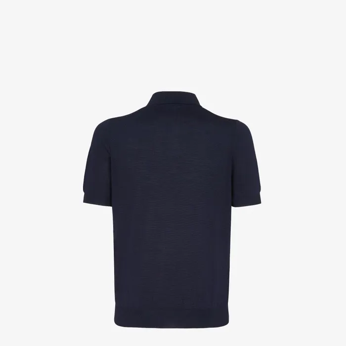 Fendi Coordinated Sets Polo Shirt Blue Wool Polo Shirt 8211 Men