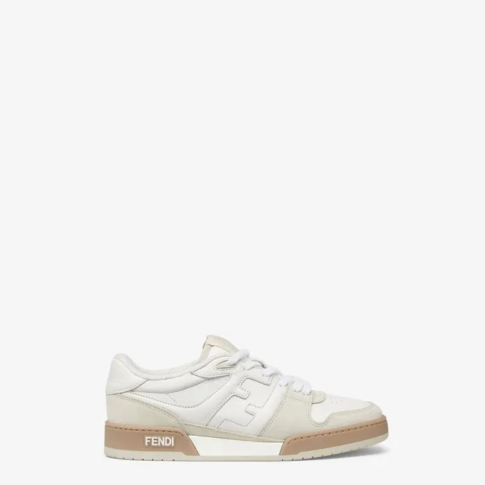 Fendi Fendi Match Fendi Match Sneakers White Suede Low Tops 8211 Men