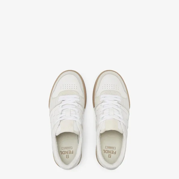 Fendi Fendi Match Fendi Match Sneakers White Suede Low Tops 8211 Men