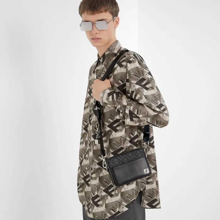 Fendi Key Rings and Bag Accessories Fendi Shadow Key Case Silvercolored Metal Key Ring 8211 Men