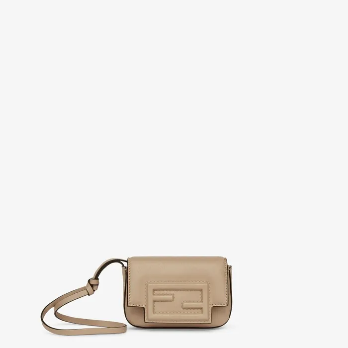 Fendi Miniature Bags Nano Baguette Charm Dove Gray Nappa Leather Charm 8211 Women Fendi Miniature Bags Nano Baguette Charm Dove Gray Nappa Leather Charm 8211 Women