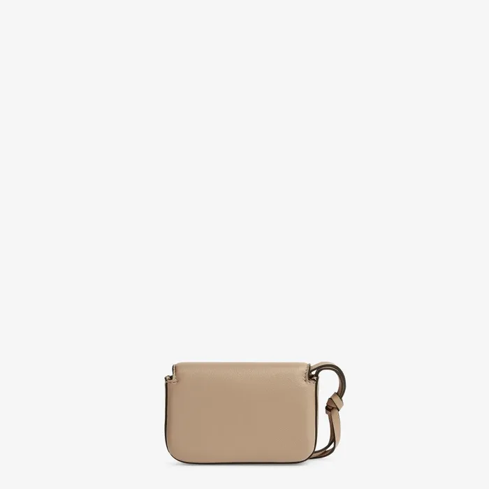 Fendi Miniature Bags Nano Baguette Charm Dove Gray Nappa Leather Charm 8211 Women