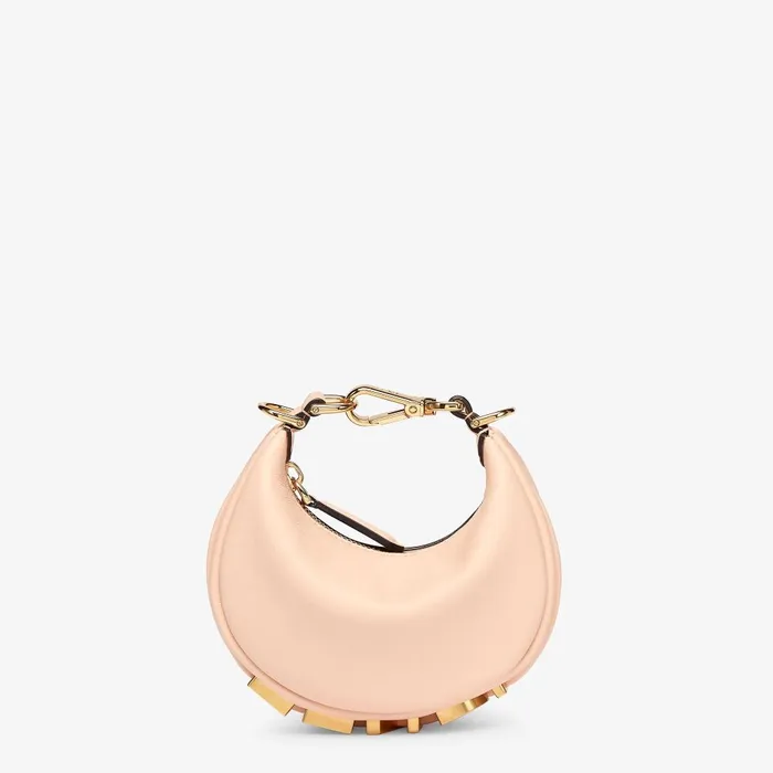 Fendi Miniature Bags Nano Fendigraphy Pink Leather Charm 8211 Women