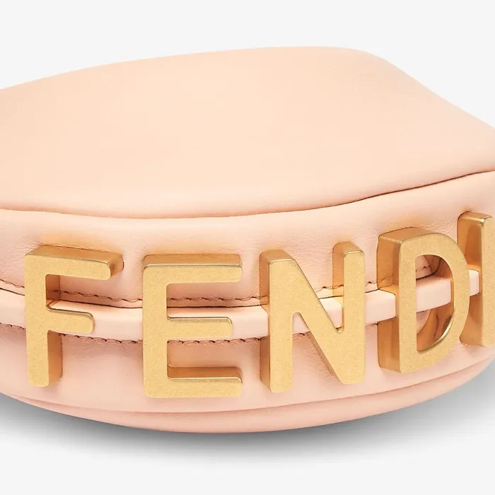 Fendi Miniature Bags Nano Fendigraphy Pink Leather Charm 8211 Women