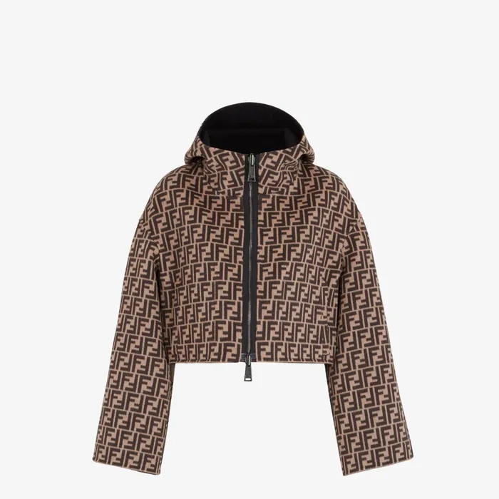 Fendi Outerwear Jacket Black Wool Jacket 8211 Women