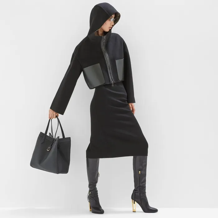 Fendi Outerwear Jacket Black Wool Jacket 8211 Women
