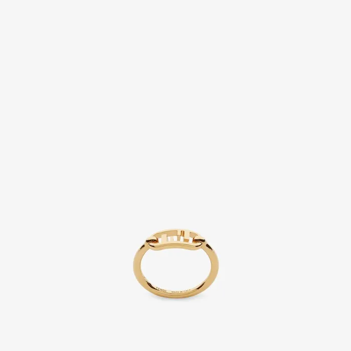 Fendi Rings OLock Ring Goldcolored Ring 8211 Women