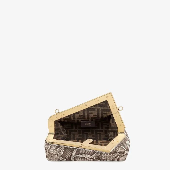 Fendi Shoulder and Crossbody Bags Fendi First Small Natural Python Leather Bag 8211 Women
