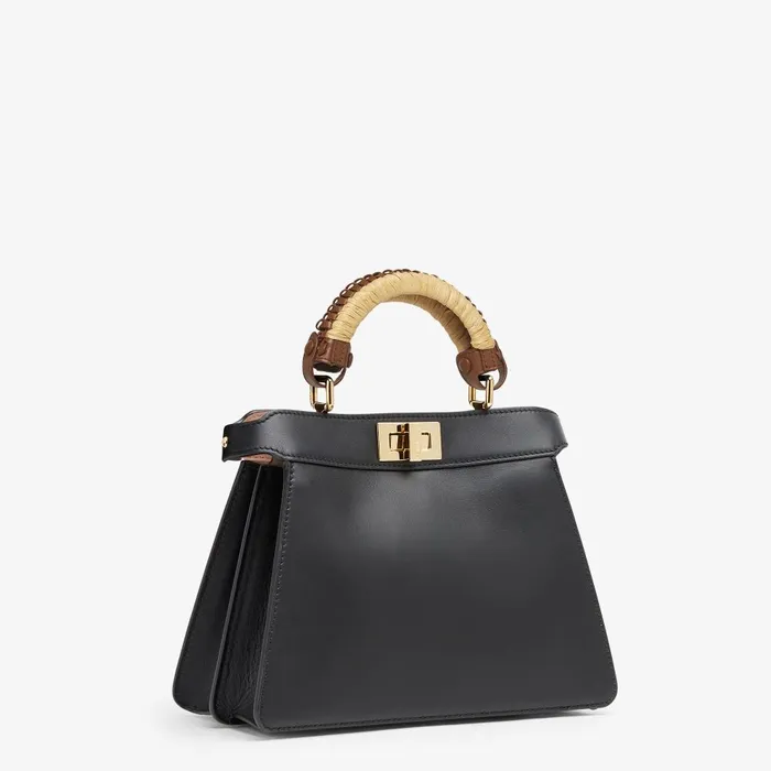 Fendi Shoulder Straps and Bag Accessories Small Peekaboo Handle Cover Hazelnut Leather Handle Cover 8211 Women