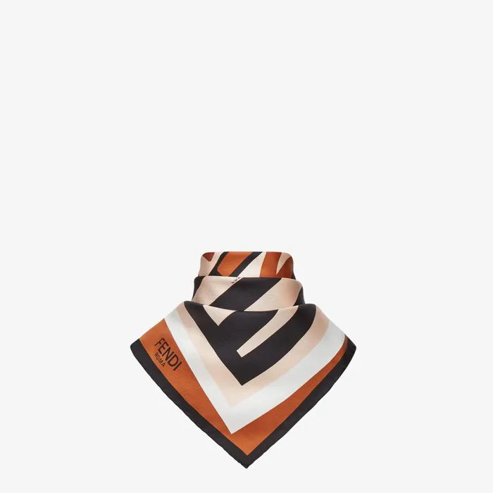Fendi Silk Scarves Pequin Foulard Multicolor Silk Foulard 8211 Women