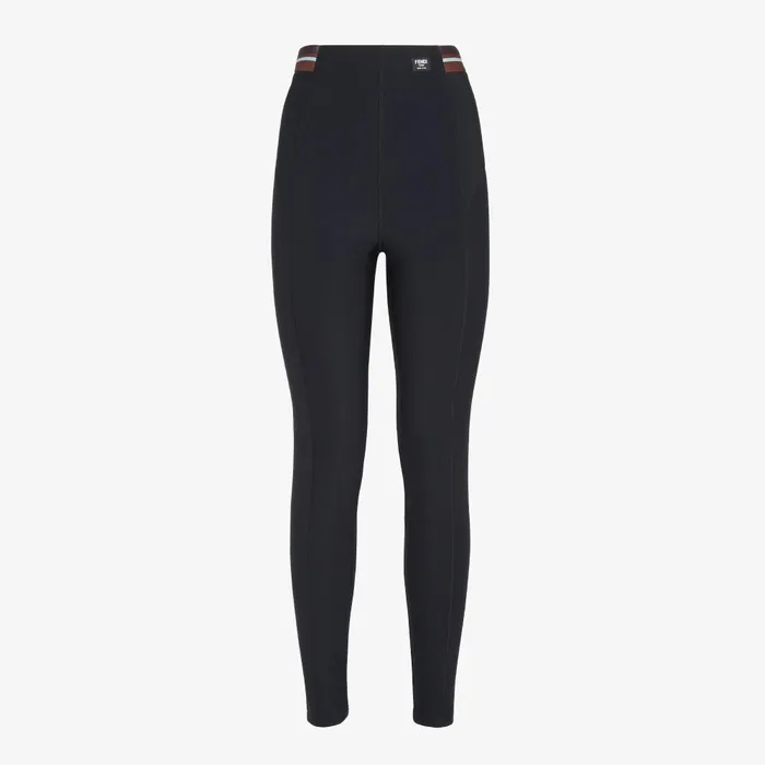 Fendi Skiwear Leggings Black Lycra Leggings 8211 Women