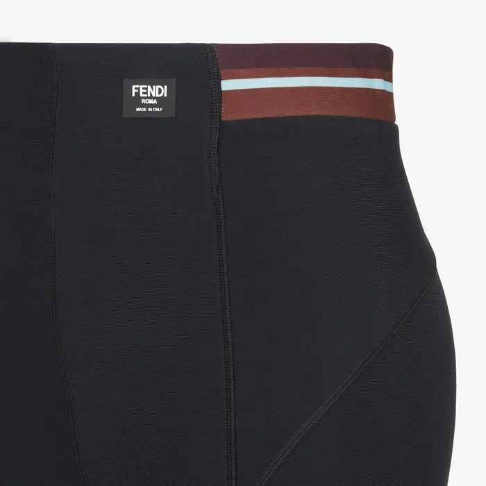Fendi Skiwear Leggings Black Lycra Leggings 8211 Women