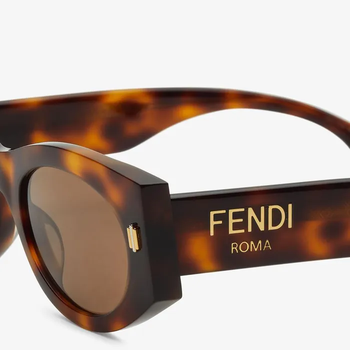 Fendi Sunglasses Fendi Roma Low Bridge Fit Havana Acetate Sunglasses 8211 Women