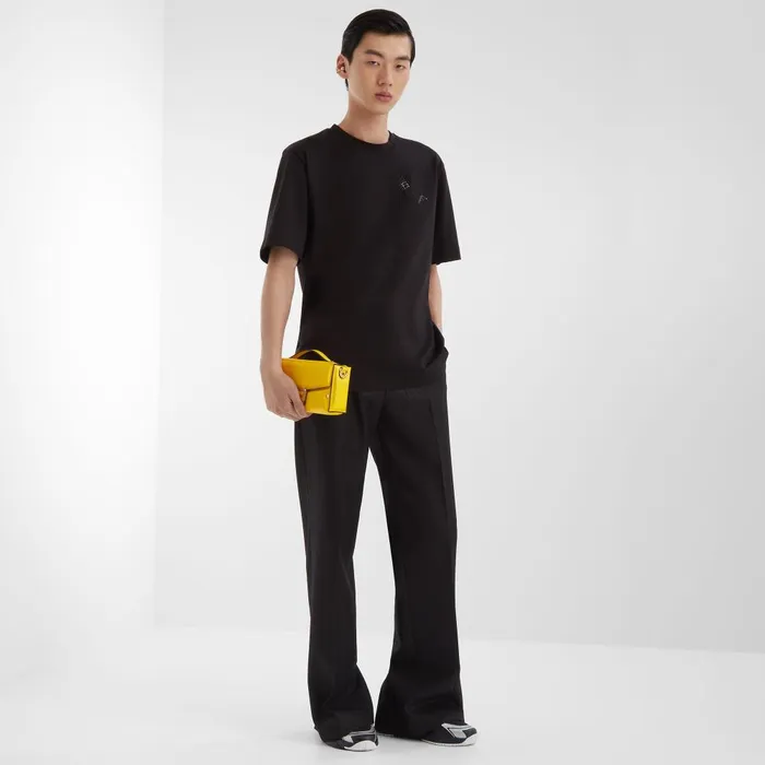 Fendi Tshirts and Polos TShirt Black Cotton Tshirt 8211 Men