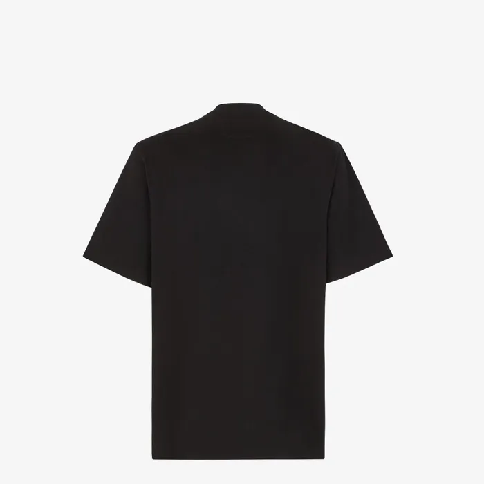 Fendi Tshirts and Polos TShirt Black Jersey Tshirt 8211 Men