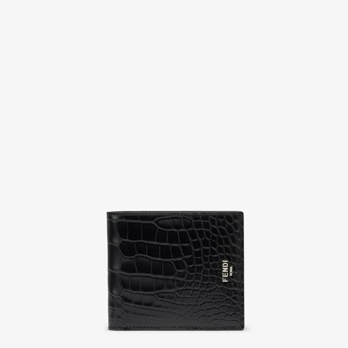 Fendi Wallets Fendi Roma Wallet Black Alligator Bifold 8211 Men