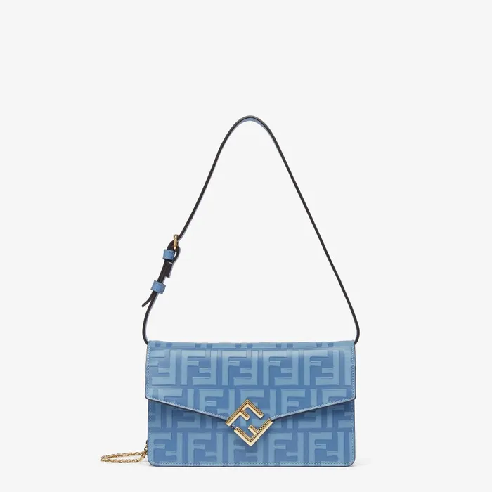 Fendi Wallets On Chain FF Diamonds Wallet On Chain Light Blue Leather Wallet 8211 Women Fendi Wallets On Chain FF Diamonds Wallet On Chain Light Blue Leather Wallet 8211 Women