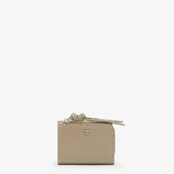 Fendi Wallets Peekaboo Micro Trifold Dove Gray Selleria Wallet 8211 Women