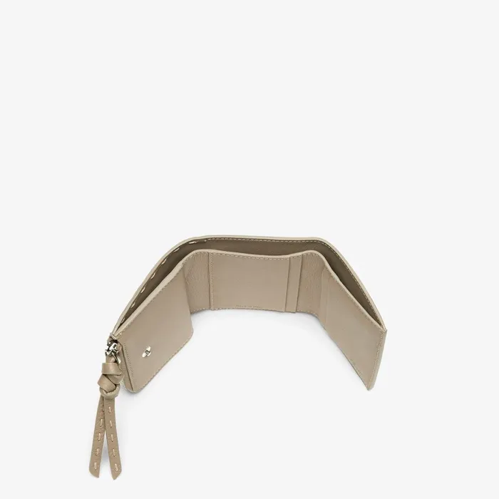 Fendi Wallets Peekaboo Micro Trifold Dove Gray Selleria Wallet 8211 Women