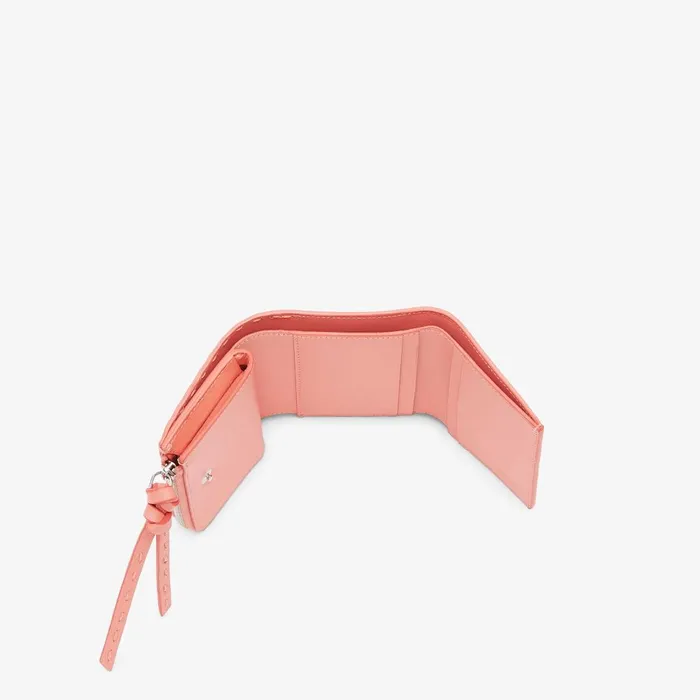 Fendi Wallets Peekaboo Micro Trifold Pink Selleria Wallet 8211 Women