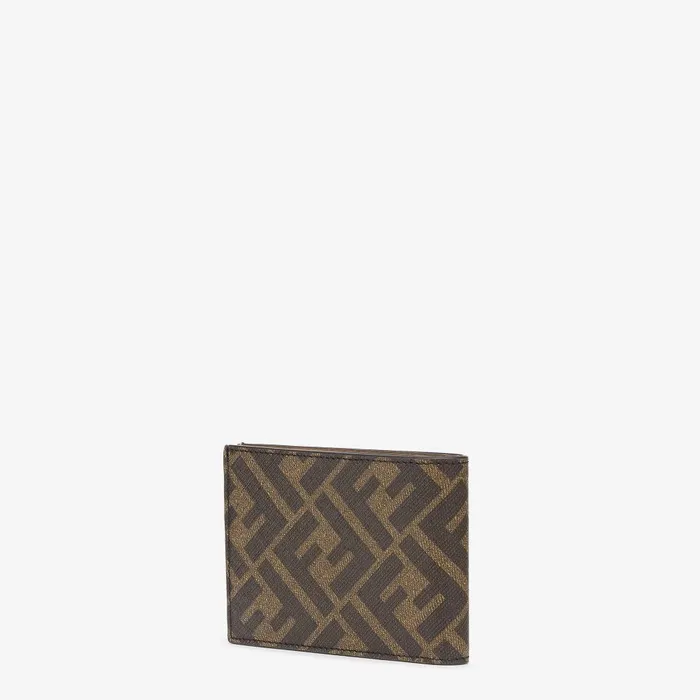 Fendi Wallets US Dollar Wallet Brown Fabric Bifold 8211 Men