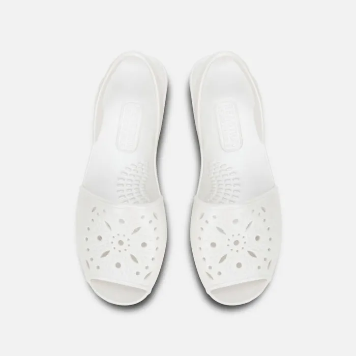 Fine Glass Slingback Sandal With Eva White Women Kenneth Cole Sandals