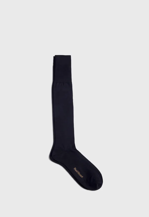 Flat Knit Sock Black Socks Paulstuart Mens