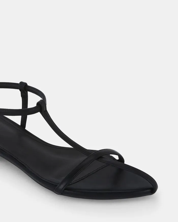 Flat Sandals NOVO Shoes Women ZACK BLACK Strappy Sandals