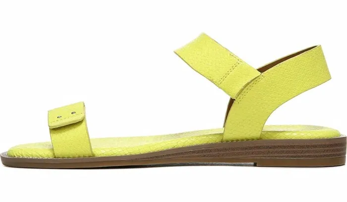 Flat Sandals Women Franco Sarto Franco Geranio Sandal Limeade Snake Faux Leather