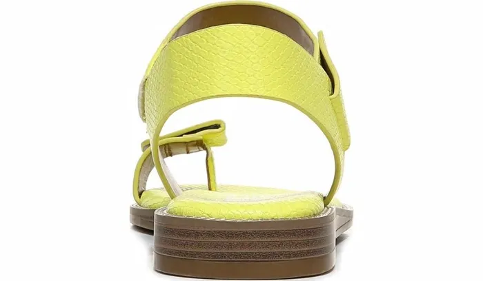 Flat Sandals Women Franco Sarto Franco Geranio Sandal Limeade Snake Faux Leather