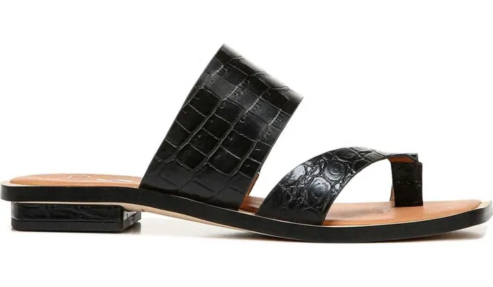 Flat Sandals Women Franco Sarto Sarto Ediana Sandal Black Leather Flat Sandals Women Franco Sarto Sarto Ediana Sandal Black Leather