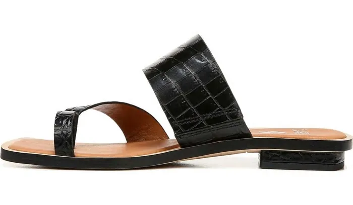 Flat Sandals Women Franco Sarto Sarto Ediana Sandal Black Leather Flat Sandals Women Franco Sarto Sarto Ediana Sandal Black Leather