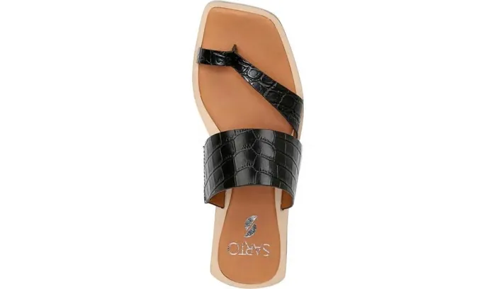 Flat Sandals Women Franco Sarto Sarto Ediana Sandal Black Leather Flat Sandals Women Franco Sarto Sarto Ediana Sandal Black Leather