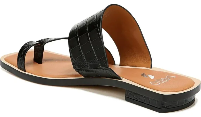Flat Sandals Women Franco Sarto Sarto Ediana Sandal Black Leather Flat Sandals Women Franco Sarto Sarto Ediana Sandal Black Leather