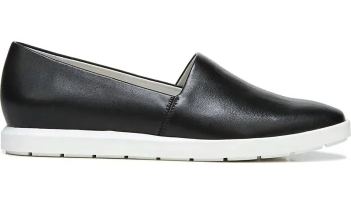 Flats Women Franco Sarto Franco Bonza Slip On Black Leather