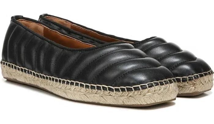 Flats Women Franco Sarto Franco Kiya Slip On Black Leather