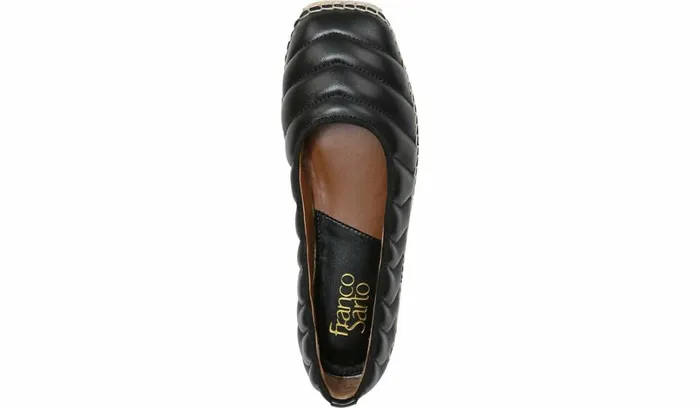 Flats Women Franco Sarto Franco Kiya Slip On Black Leather
