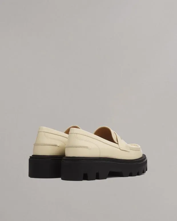 Flats Women Rag and Bone Quinn Leather Loafer Greige
