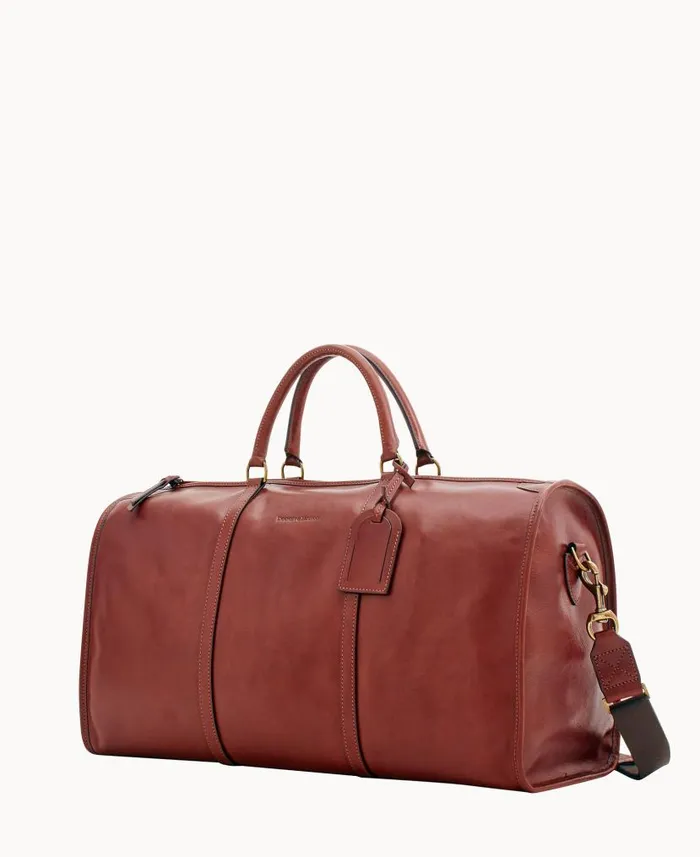Florentine Gym Bag Chestnut Woman Dooney and Bourke Travel Florentine Gym Bag Chestnut Woman Dooney and Bourke Travel