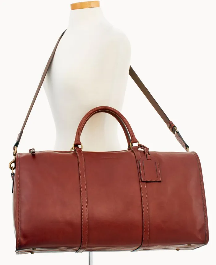 Florentine Gym Bag Chestnut Woman Dooney and Bourke Travel Florentine Gym Bag Chestnut Woman Dooney and Bourke Travel
