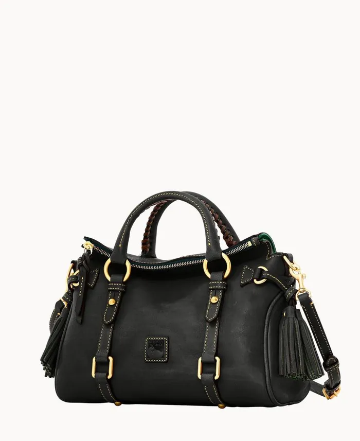 Florentine Mini Satchel Black Black Woman Dooney and Bourke Satchels Florentine Mini Satchel Black Black Woman Dooney and Bourke Satchels