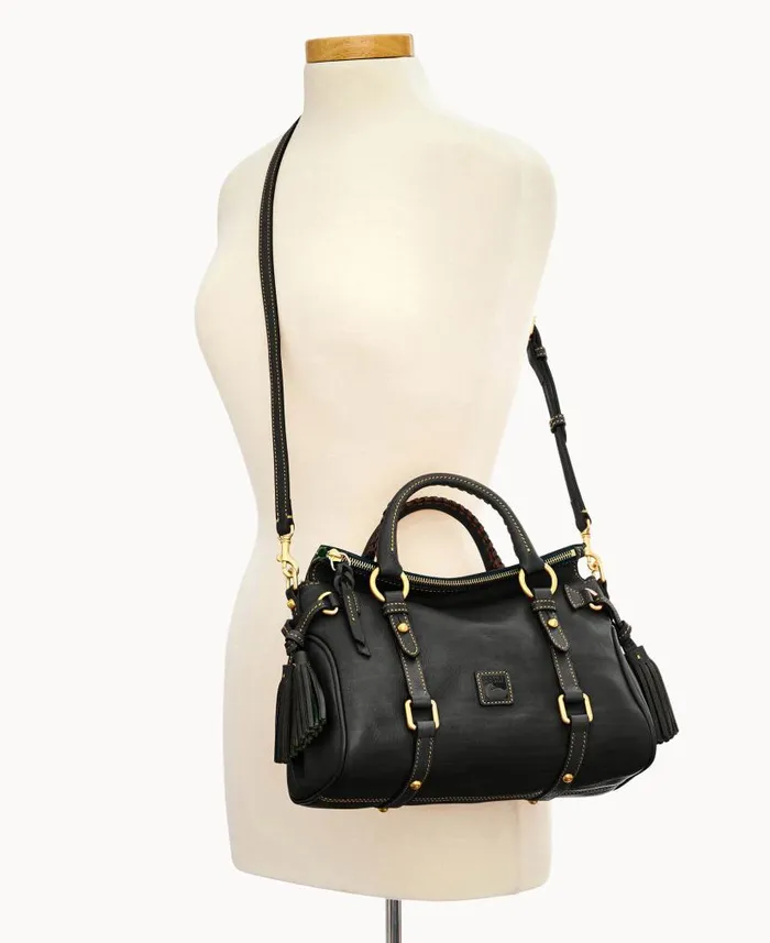 Florentine Mini Satchel Black Black Woman Dooney and Bourke Satchels Florentine Mini Satchel Black Black Woman Dooney and Bourke Satchels