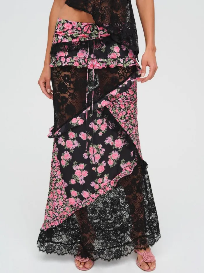 For Love and Lemons Bottoms Rosalyn Maxi Skirt Black 8211 Women For Love and Lemons Bottoms Rosalyn Maxi Skirt Black 8211 Women