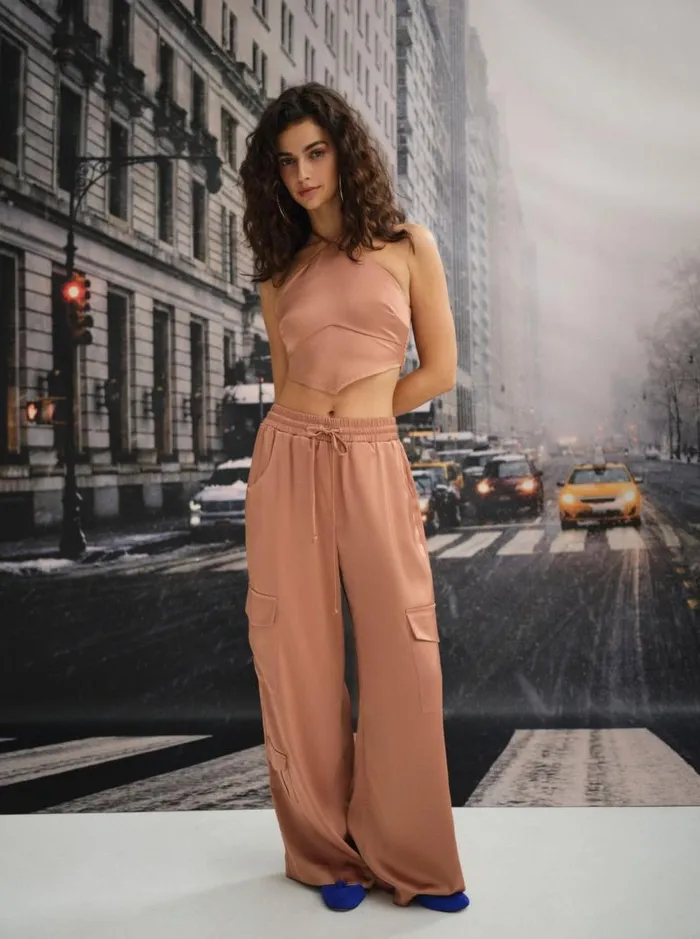 For Love and Lemons Bottoms Yui Cargo Pant Brown 8211 Women