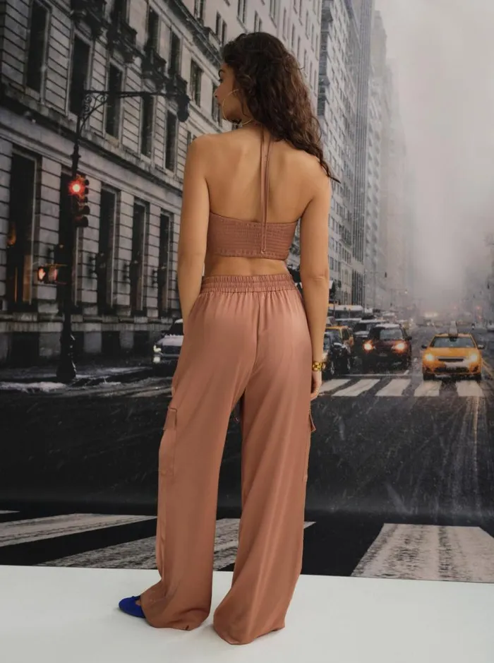 For Love and Lemons Bottoms Yui Cargo Pant Brown 8211 Women For Love and Lemons Bottoms Yui Cargo Pant Brown 8211 Women