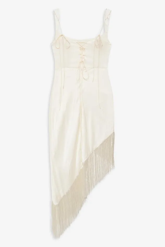 For Love and Lemons Dresses Anisa Fringe Midi Dress Ivory 8211 Women For Love and Lemons Dresses Anisa Fringe Midi Dress Ivory 8211 Women