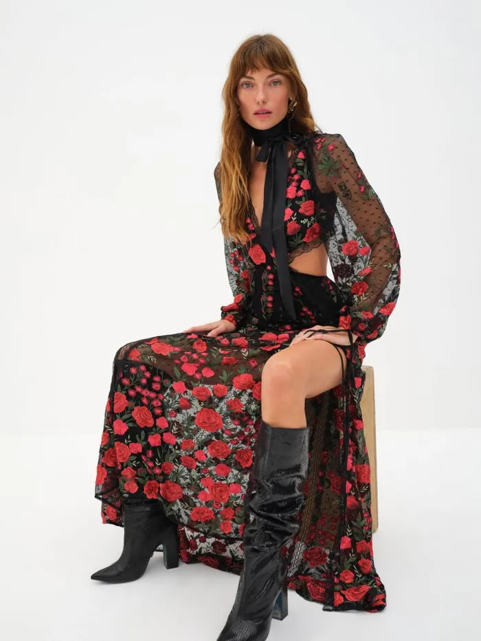 For Love and Lemons Dresses Araceli Maxi Dress Black 8211 Women For Love and Lemons Dresses Araceli Maxi Dress Black 8211 Women