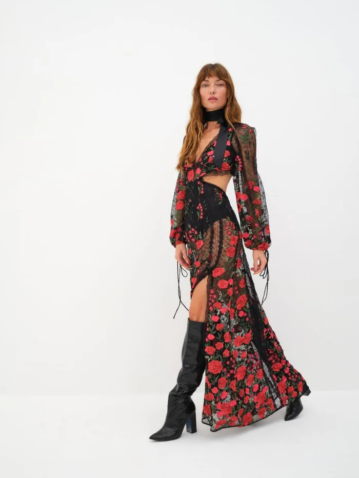 For Love and Lemons Dresses Araceli Maxi Dress Black 8211 Women For Love and Lemons Dresses Araceli Maxi Dress Black 8211 Women
