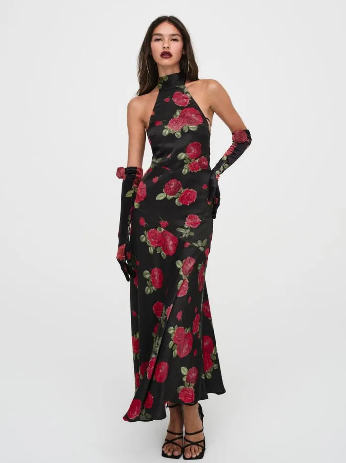 For Love and Lemons Dresses Astoria Maxi Dress Black 8211 Women